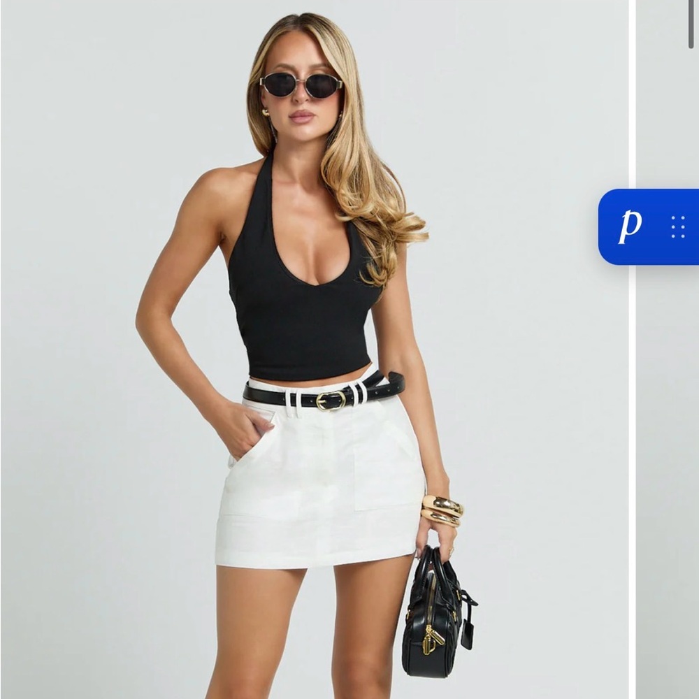 NWOT Showpo Dream Linen Blend Skort